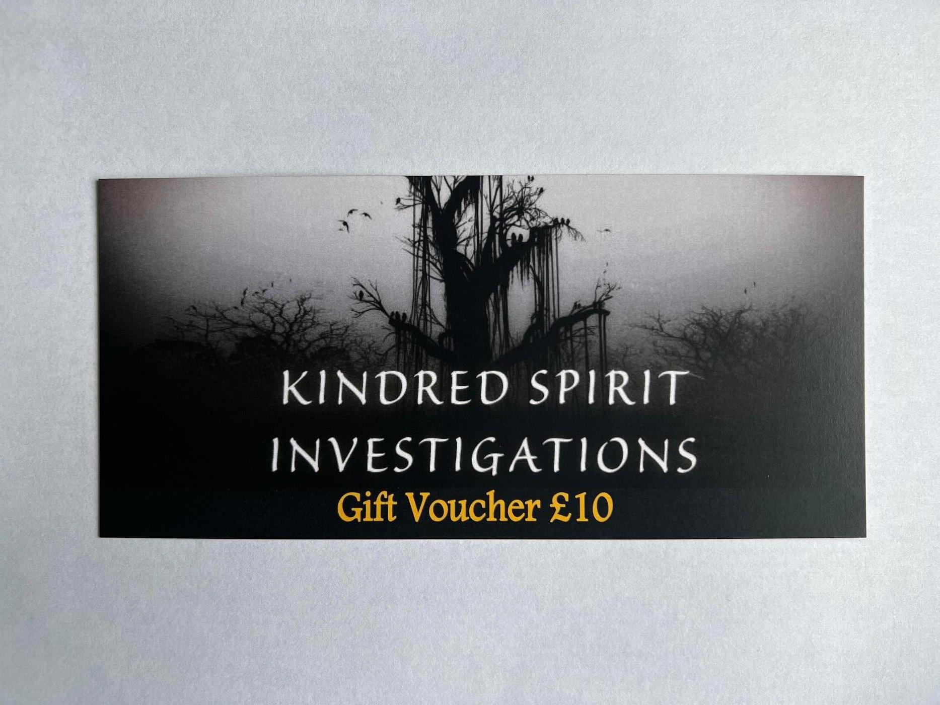 Kindred Spirit Investigations £10 Gift Voucher