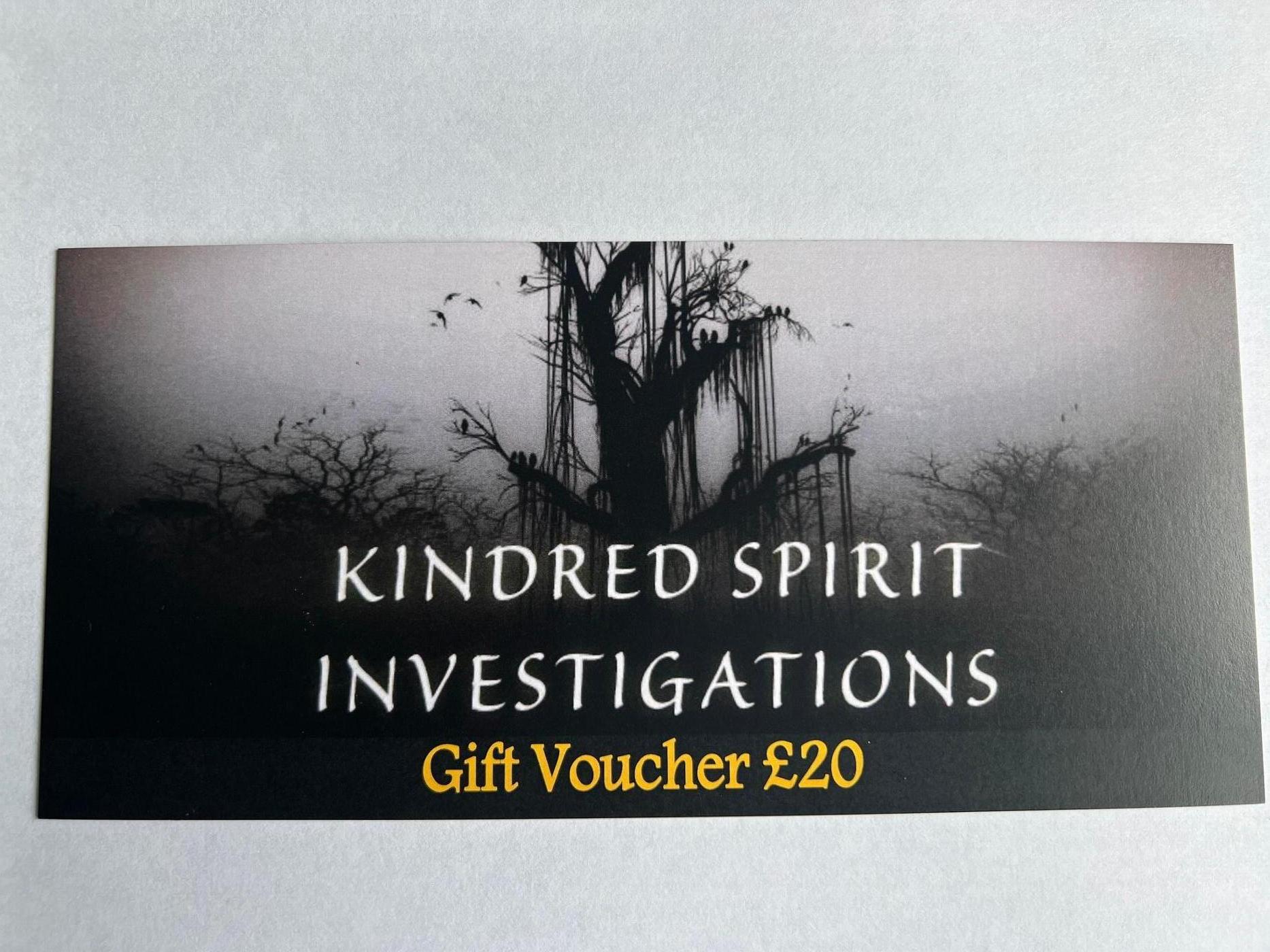 Kindred Spirit Investigations £20 Gift Voucher