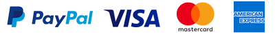 paypal, visa, mastercard, american express logo